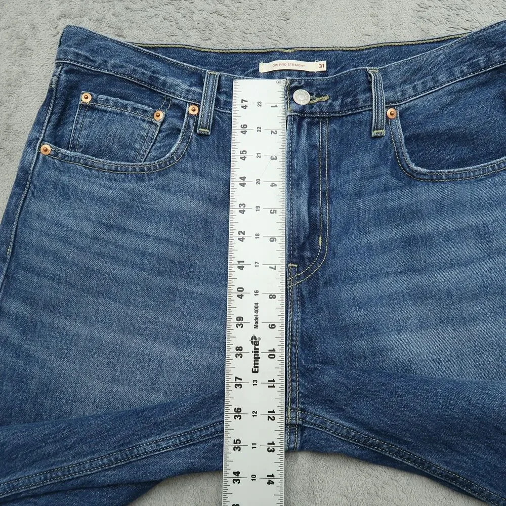 Levi's Jeans Women's Size 31 Blue High-Rise Low Pro Straight 31